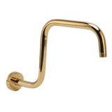 Shower Extension Arm Stainless Steel High Rise Shower Arm with Flange Wall Mounted Shower Head Riser V1294-YM0626-3112220083811