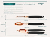 Pink And Rose Gold 7-Piece Kitchen Gadget Set - Stainless Steel Utensils with Comfort Grip Handles V888-ELOSUNG23933