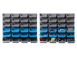 Giantz 48 Storage Bin Rack Wall Mounted Steel Board BIN-WALL-48