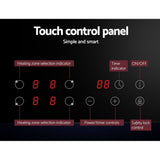 Devanti Electric Ceramic Cooktop 60cm Touch Control CCT-B-4E-4Z-TOUCH-BK