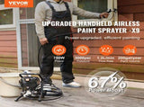 Stand Airless Paint Sprayer, 750W 3000PSI High Efficiency Electric Airless Sprayer, Fine And Even V952-ZSSGYWQPTJSTG5EK3V3