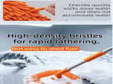 Orange 21&deg Curved Car Wash Mop and Snow Scraper with 180&degRotating Detachable Pole & 2 x Extra Large V888-ELOSUNG52116