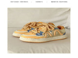 Amber Sneakers Vintage Unisex Shoes Couple Sneakers Classic Court Shoes - Beige - Size 8 V1102-M-SHOE-43521-BEIG-8AU8EU41