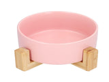 Fruit Salad Dessert Bowl Ceramic Bowl with Frame Big and Round Easy to Clean and Safe for FamilyPink V1294-YM0714-3118210285711