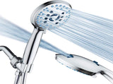 AquaCare High Pressure 8-mode Handheld Shower Head - Anti-clog Nozzles, Built-in Power Wash to Clean V1258-DP02-WO-683