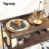 Artiss Kitchen Island Rolling Serving Cart DIY-KI-02-WAL