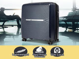 Olympus Astra 24in Lightweight Hard Shell Suitcase - Aegean Blue LUG-901-24-BU