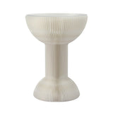 Artiss Paper End Table Honeycomb Coffee Table Foldable Round Bedside Side Table White 40x55cm PAPER-COF-40D-WH