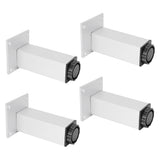 4Pcs Sofa Leg Aluminium Alloy Square Adjustable Cabinet Foot Furniture Hardware Fittings120mm V1294-YM0721-3114210001112