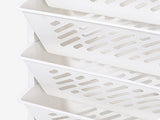 Movable Bookshelf Large Capacity Rotatable Removable Plastic Practical Rolling Organization Shelf 6 V1294-YM0521-3117230064012