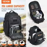 VEVOR Tactical Backpack 25L Military Backpack with Molle Mode & Sponge Pad Black V952-ZSBBCDSHS25L40I0EV0