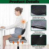 Ergonomic Memory Foam Seat Cushion with Lumbar Support and Tailbone Protection for Office Chairs, V1188-MS-325-0092