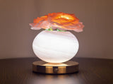 Pink Dreamy Rose Planet Lamp Night Light - Elegant 21cm USB-Charged 3-Color Touch Dimming Decor Gift V888-ELOSUNG21553