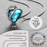 Infinity Love Heart Necklace, Birthstone Necklace for Women, Jewelry for Women with Healing V1164-325792