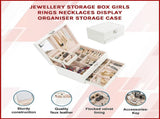Jewellery Storage Box Girls Rings Necklaces Display Organiser Storage Case V63-826121