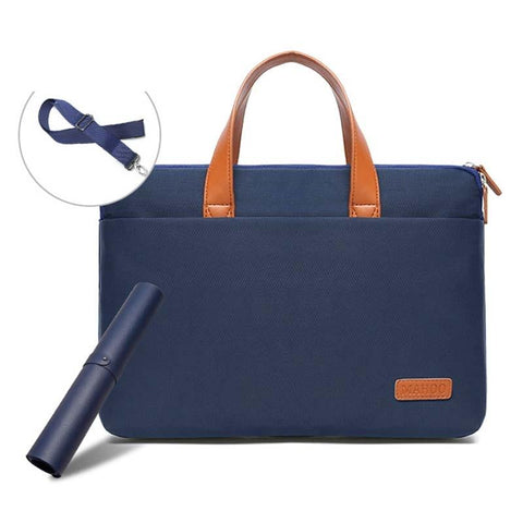 Ultra-Thin 15.6-16.1 Macbook Hand Computer Bag With Mouse Pad - Dark Blue & Black PRL-8030536240DBT_NZ