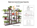 Large Wood Plant Stand Shelf V767-XJJ149