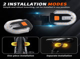4Pcs Turn Signals for Bicycles with Alarm, USB Charging Remote Control Split/Integrated Bike Tail V1192-AZ-W-3164