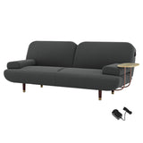 LEVEDE CONVERTIBLE SOFABED WITH USB CHARGE AND SIDE TABLE SOFABED1008-DG
