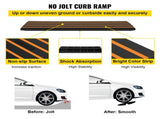 Curb Ramp, 6.5 cm Rise Rubber Driveway Ramps, Heavy Duty 15 tons Weight Capacity Threshold Ramp, V952-ZXDBLYPDGB148U6S1V0