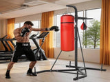 2 in 1 Punching Bag Stand, Steel Heavy Duty Workout Equipment, Adjustable Height Boxing Punching Bag V952-SDZJSDJQJDJ6OB7RL001V0