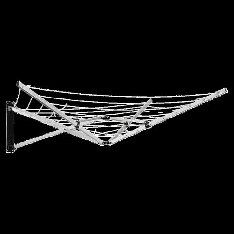 26m 5 Arm Wall Hang Mountable Clothes Airer Dryer Washing Line Bathroom Kitchen V63-828071