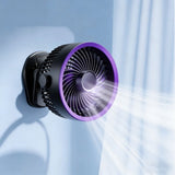 3-in-1 Clip On Fan, Portable Desk Fan, 360&deg Rotatable Design, USB Rechargeable Fan for Office Home V1370-AZ4-09010