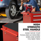 BULLET 8 Drawer Tool Box Cabinet Chest Storage, Toolbox Garage Organiser Set, Red V219-TOLCABBU81RA