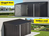 Giantz Garden Shed Galvanised Steel 3.05x1.5M Outdoor Storage Shed Workshop House Shelter SHED-FLAT-5X10-GY-ABC