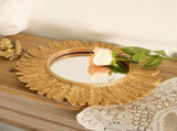 Gothic Retro Decorative Mirrors Nordic Princess Round Decorative Mirrors Handicraft Cosmetic V1369-AZ3-W-11252