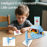 Pink smart Drawing & Learning Robot Toy with 100 Cards - Drawing & Vocabulary Educational Companion V888-ELOSUNG39961