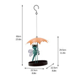 Dragonfly Umbrella Bird Feeder for Outside Hanging, Hummingbird Feeder Garden Decor Yard Decorations V1366-AZ2-W-26755