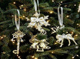12pk Mixed White Gold Xmas Tree Baubles All 4 Designs Pack V1221-XM-LB102-010