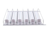 Self Pushing Drink Holder 6 Rows Adjustable Width Spring Loaded Easy Slide Large Capacity 15in V1294-YM0901-3118230216512