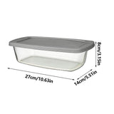 Glass Loaf Baking Pan With Airtight Lid 5.5x10.6x3 Inch, BPA Free Microwave Oven Safe Tray, With V1369-AZ3-W-15197