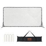 Soccer Rebounder Net, 12x6FT Iron Soccer Training Equipment, Sports Football Training Gift with V952-ZQHDWTZ126YCS0MY9V0