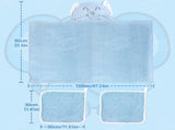 Blue Elephant Bath Hooded Towel for Kids,Extra Soft and Fast Drying Poncho for Toddlers Age V1258-DP02-C-593
