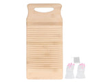 Bamboo Washboard Wooden Color Approx 19.7in Long Thickened Natural Bamboo Wear Resistant Sturdy V1294-YM0523-3117220014311