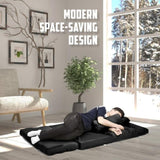 Lounge Couch Sofa Bed Double Seat Leather GEMINI BLACK V274-FT-LS0713-BK