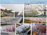 420GSM Heavy Duty Clear PVC Tarpaulin Cloth Transparent Tarps Grommets 3X4M V201-W13278699