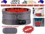 Electric Dual Infrared Light Heat Back Massager Waist Brace Lumbar Support Belt V201-MAS0002GY8AU