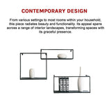 Floating Shelves Retro Industrial Ledge Black Metal Display Stand V63-842531