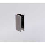 120cm Frameless Glass Bath Screen with Brass Brackets - Gunmetal V63-852281