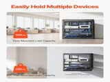 10U Open Frame Network Rack, 585 mm Depth, Wall Mounted or Floor Standing Server Rack, Heavy Duty 4 V952-KFSJJHS10UW2AL07C001V0