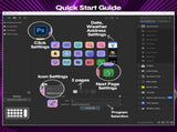 Studio Controller Keyboard Stream Controller Customizable Deck with 15 Shortcut Keys for Multi V985-STUDIOCONTROLLER