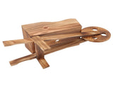 Flower Pot Wooden Cart Innovative Succulent Wheelbarrow Flower Pot for Courtyard Home Decoration V1294-YM0715-3111220152511