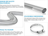 Air heater hose, 300 cm 2.5 cm stainless steel exhaust pipe, parking heater pipe with 2 hose V1237-ZY-203-5109