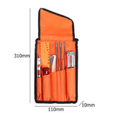 Chainsaw Chain Sharpening Kit with Roll-Up Pouch, Round Files, Flat File, Depth Gauge, Guide and V1341-ZY-M3SQ5TXT-F