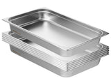 6 Pack Hotel Pans, Full Size Anti-Jam Steam 0.8mm Thick Stainless Steel Restaurant Steam Table V952-11QCCPWG4YCSYANA6V0