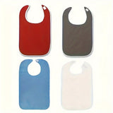 4 Pack Unisex Adult Bibs for Elderly Women Men Waterproof Bib for Eating Adjustable and Washable V1369-AZ3-W-18859
